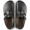 чифт професионално черно затворено сабо Биркенщок / Birkenstock Linz поглед отгоре