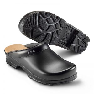 професионално работно сабо Сика / Sika Footwear Flex LBS 8105 - черно от естествена кожа