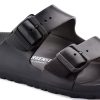 Чифт мъжки чехли Биркенщок / BIRKENSTOCK Arizona EVA 0129421 - черни детайл закопчалки