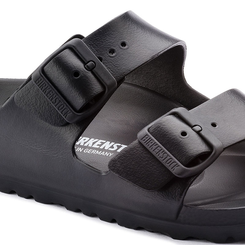 Чифт мъжки чехли Биркенщок / BIRKENSTOCK Arizona EVA 0129421 - черни детайл закопчалки