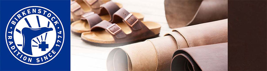 BIRKENSTOCK - корица с чехли, кожи и знакът за традиции на марката