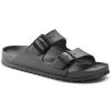 Чехли Биркенщок / BIRKENSTOCK Arizona EVA 1001497 цвят антрацит страничен поглед отпред