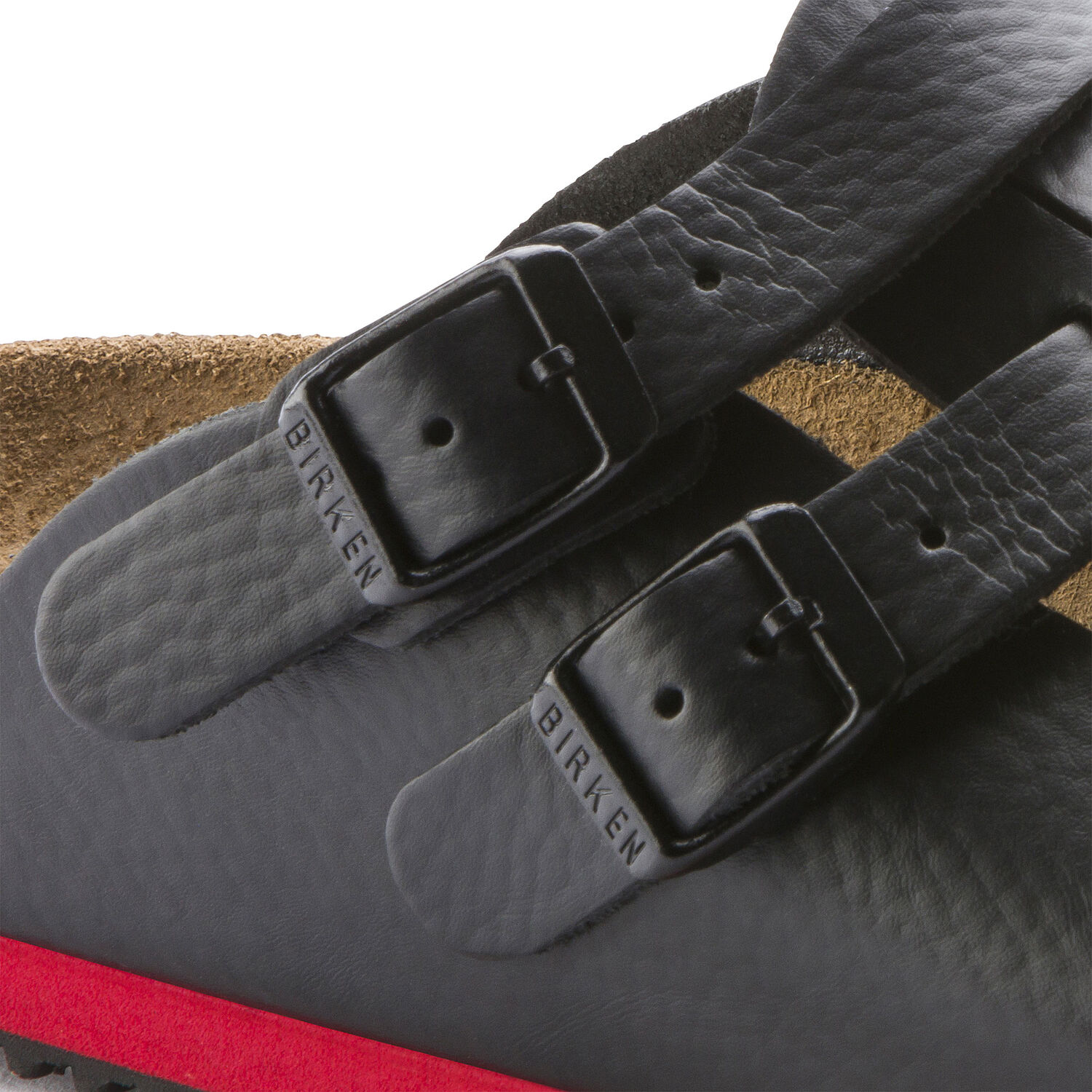 професионални работни чехли с мека подметка Биркенщок / Birkenstock Kay SL детайл катарами