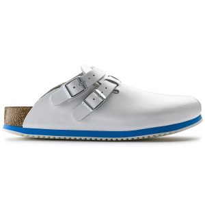 Професионални работни чехли Birkenstock Kay SL SF SG - бели поглед отстрани