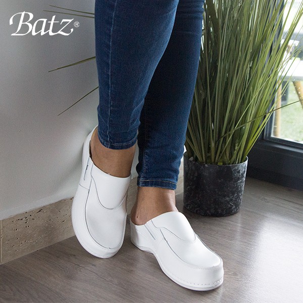 Дамски чехли Batz FC10 1036 бели от ест. кожа - снимка 5