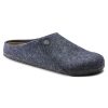 Дамски чехли Birkenstock Zermatt Wool Felt от филц, т. сини - снимка 1