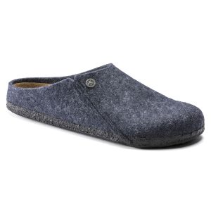 Дамски чехли Birkenstock Zermatt Wool Felt от филц, т. сини - снимка 1