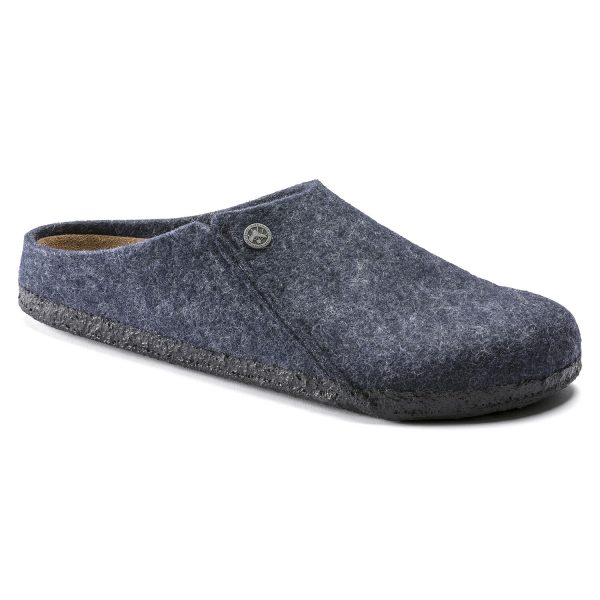Дамски чехли Birkenstock Zermatt Wool Felt от филц, т. сини - снимка 1