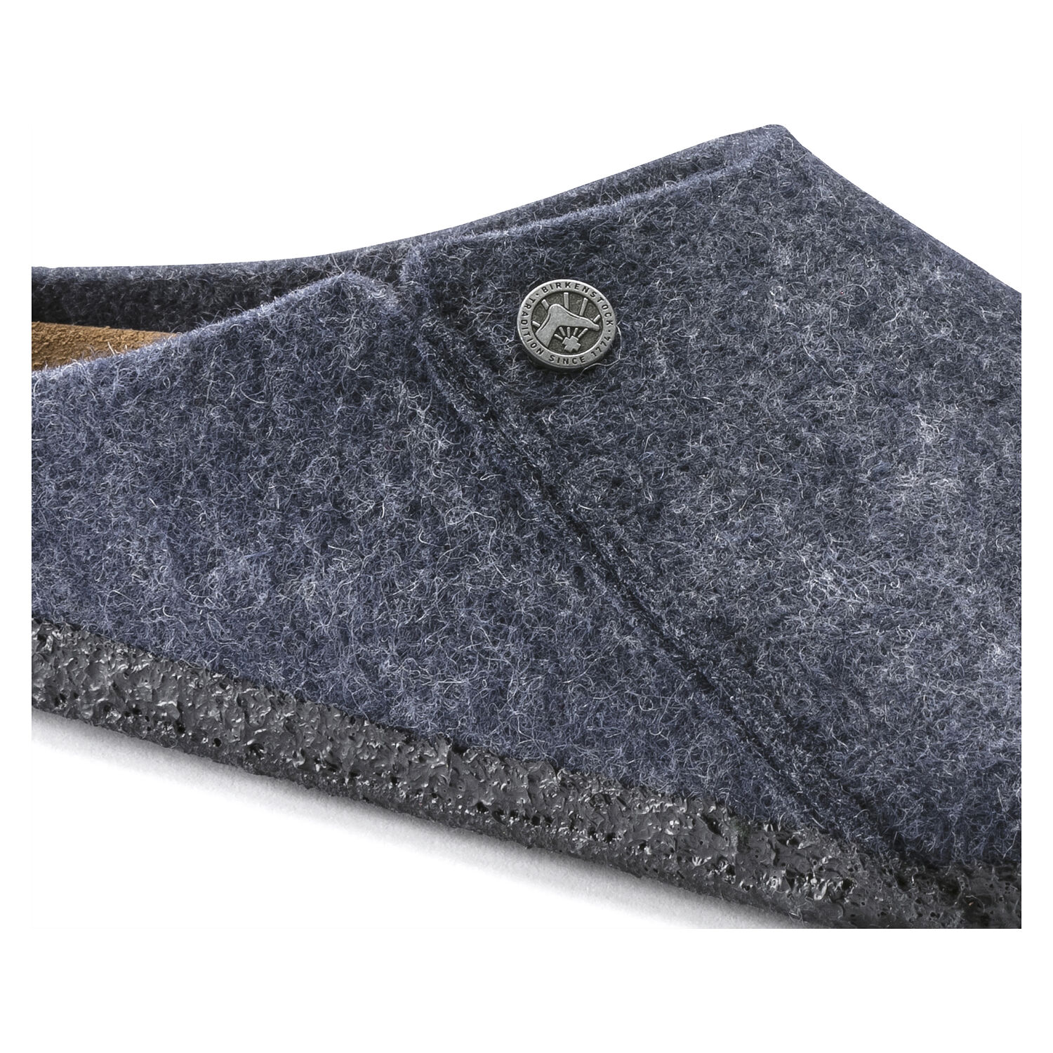 Дамски чехли Birkenstock Zermatt Wool Felt от филц, т. сини - снимка 6