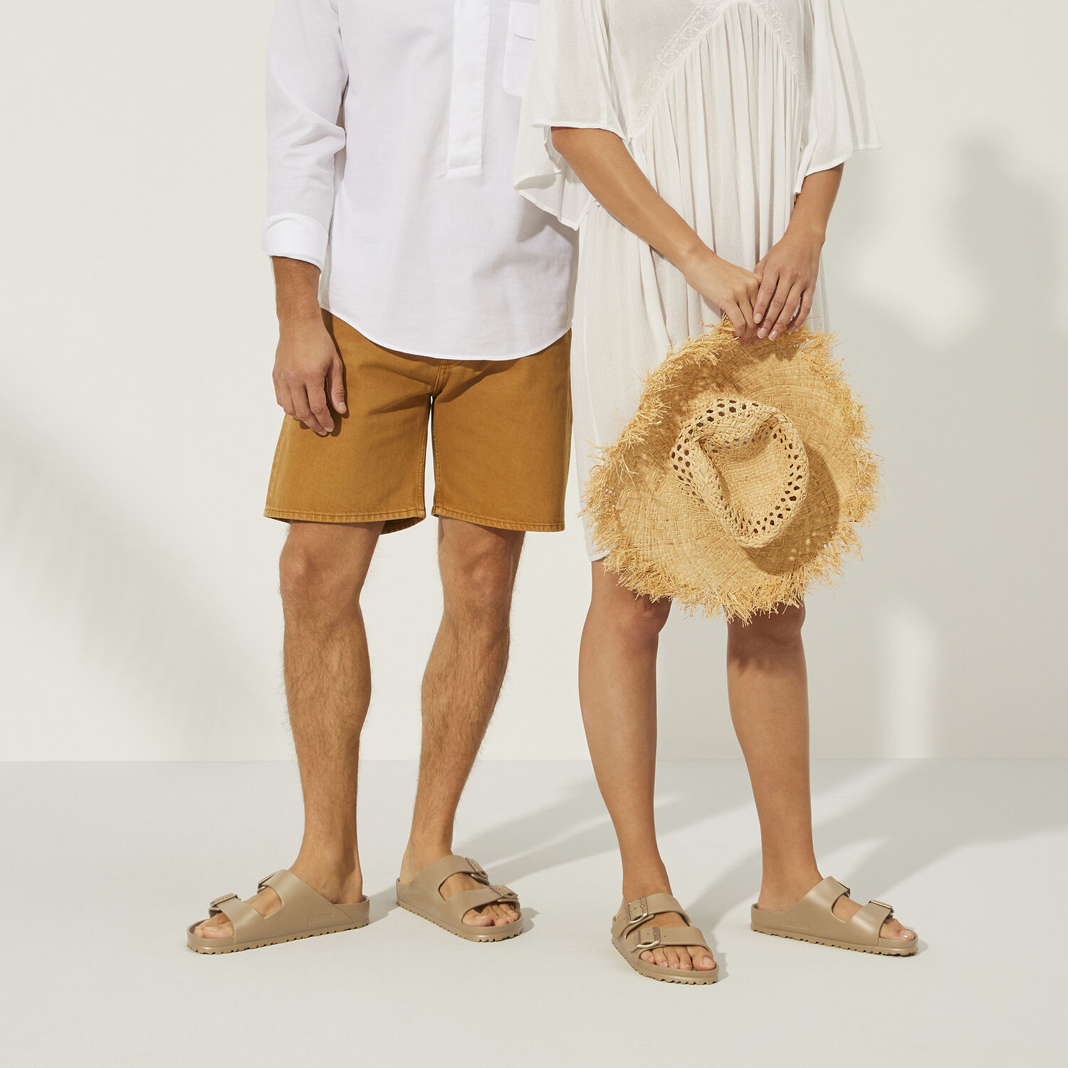 унисекс джапанки birkenstock arizona eva glamour gold златисти - снимка 9