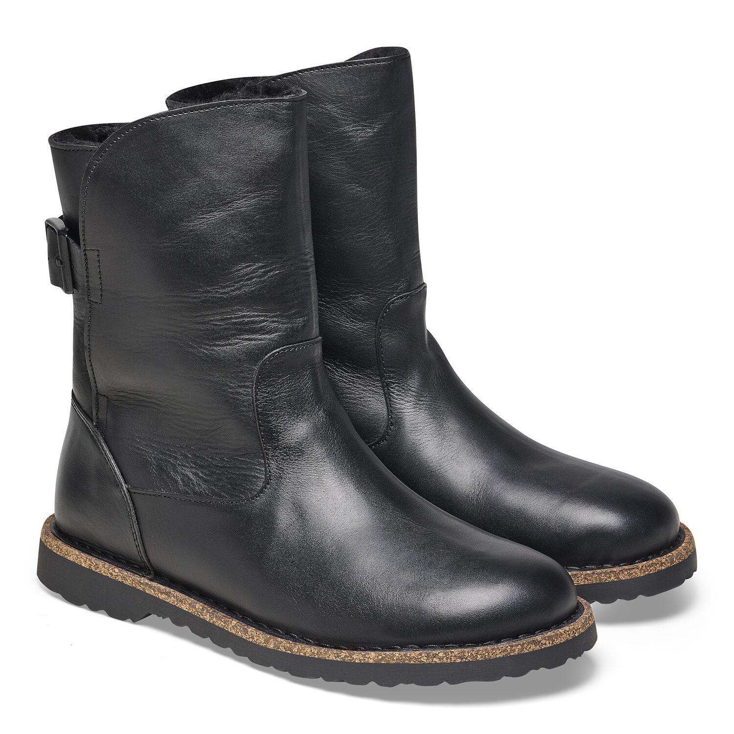 Дамски високи боти Birkenstock Uppsala Shearling LENA Black - снимка 3