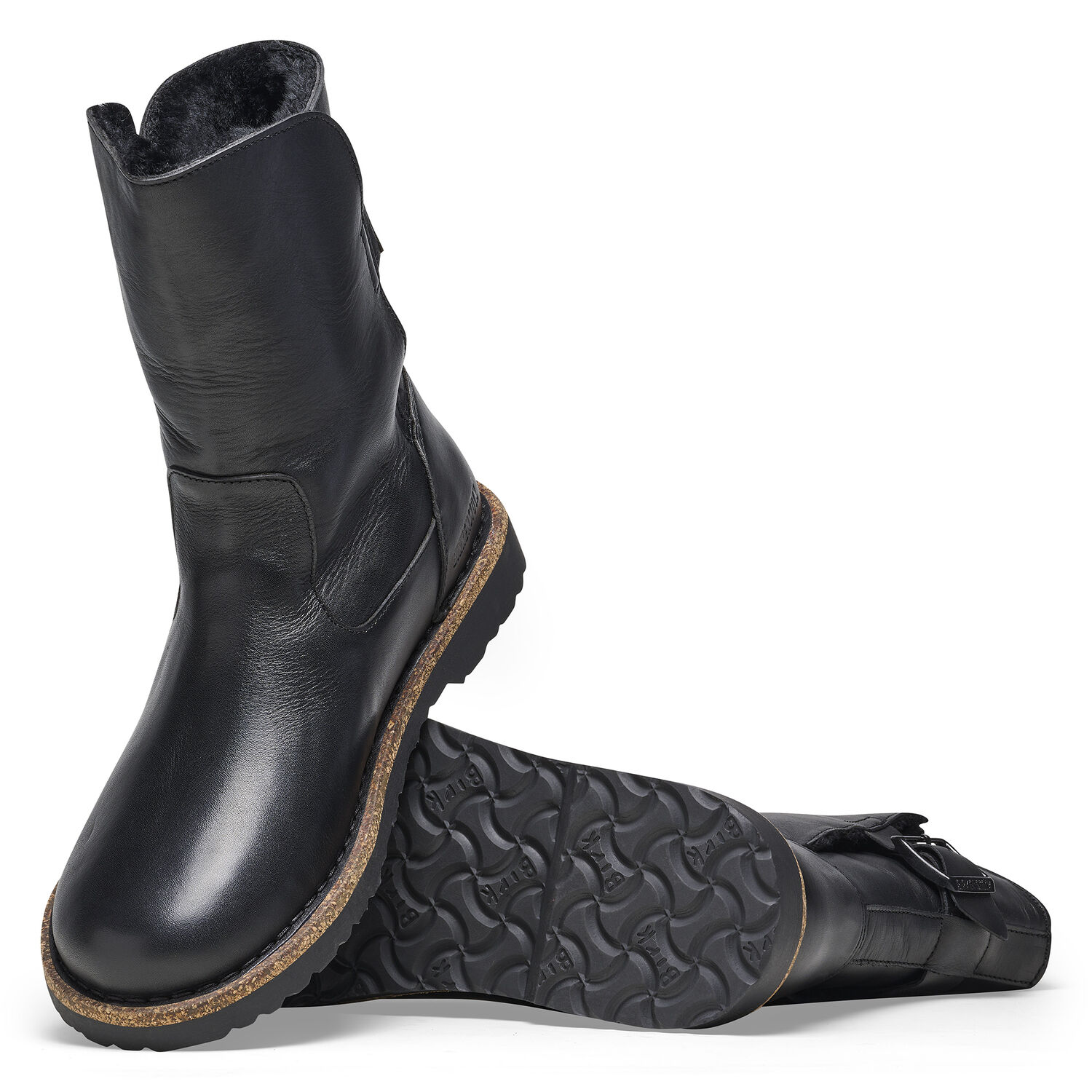 Дамски високи боти Birkenstock Uppsala Shearling LENA Black - снимка 5