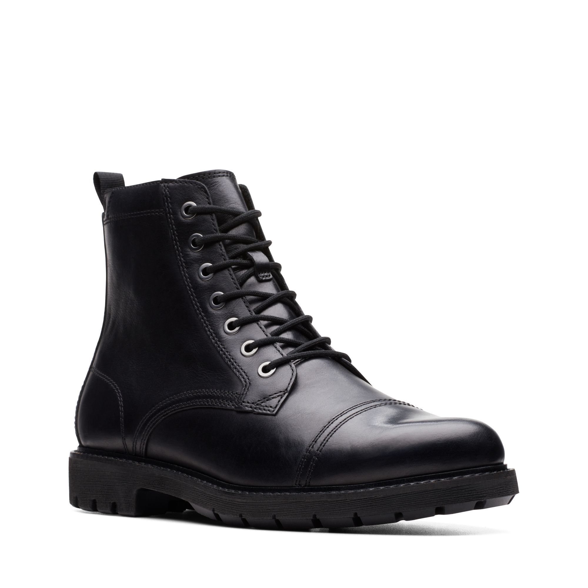 Мъжки боти Clarks Batcombe Cap 26174676 черни - снимка 1