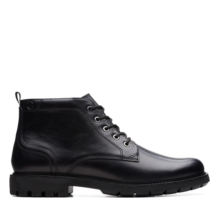 Мъжки ниски боти Clarks Batcombe Mix 26173426 черни - снимка 2