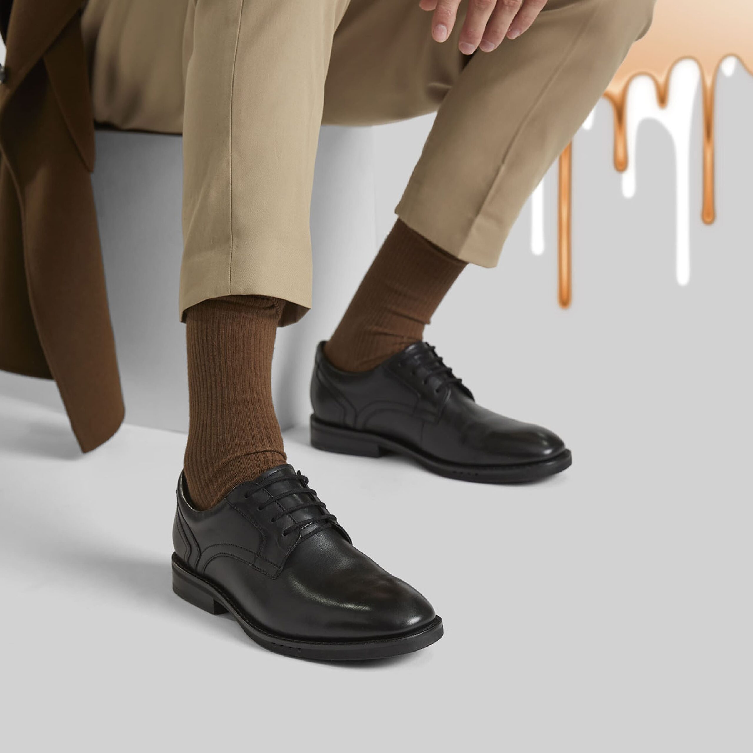 Мъжки обувки Clarks Un Hugh Lace черни - снимка 10