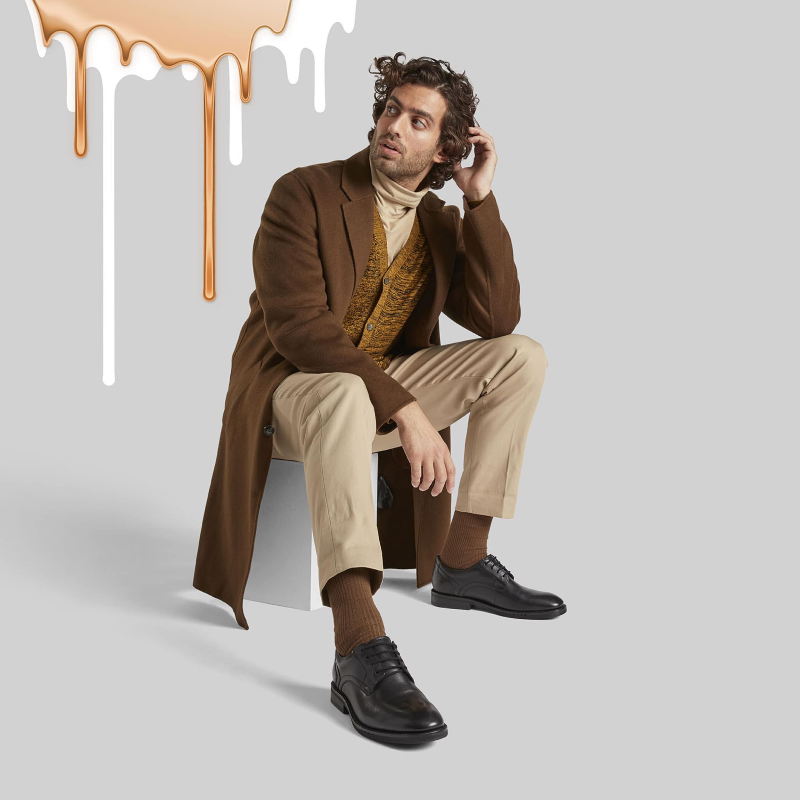 Мъжки обувки Clarks Un Hugh Lace черни - снимка 9