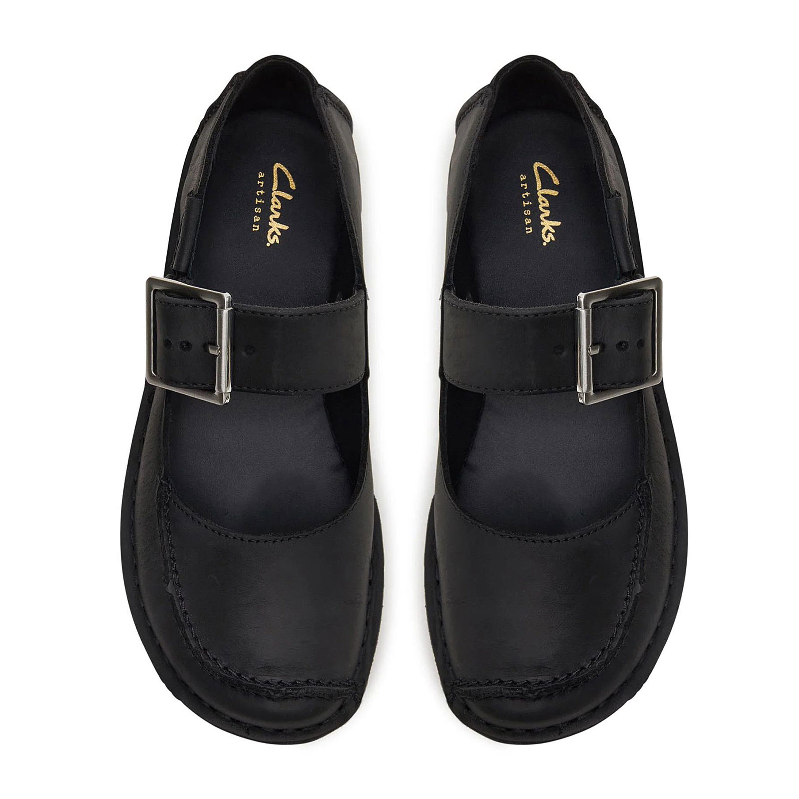 Дамски ежедневни обувки Clarks Funny Bar 26176442 черни от ест. кожа - снимка 6