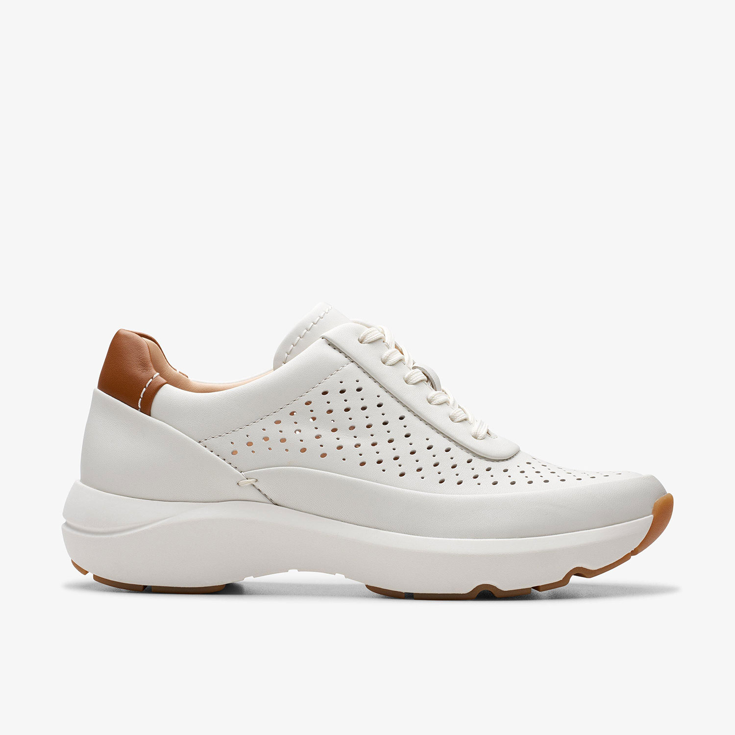 Дамски обувки Clarks Tivoli Grace 26176419 цвят бял от ест. кожа за широк крак - снимка 2