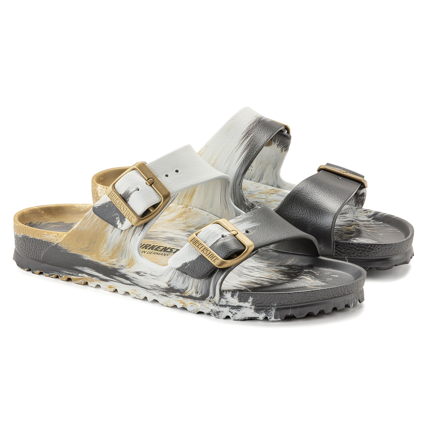 Дамски джапанки Birkenstock Arizona EVA Multi Glamour Gold 1022502 - снимка 3