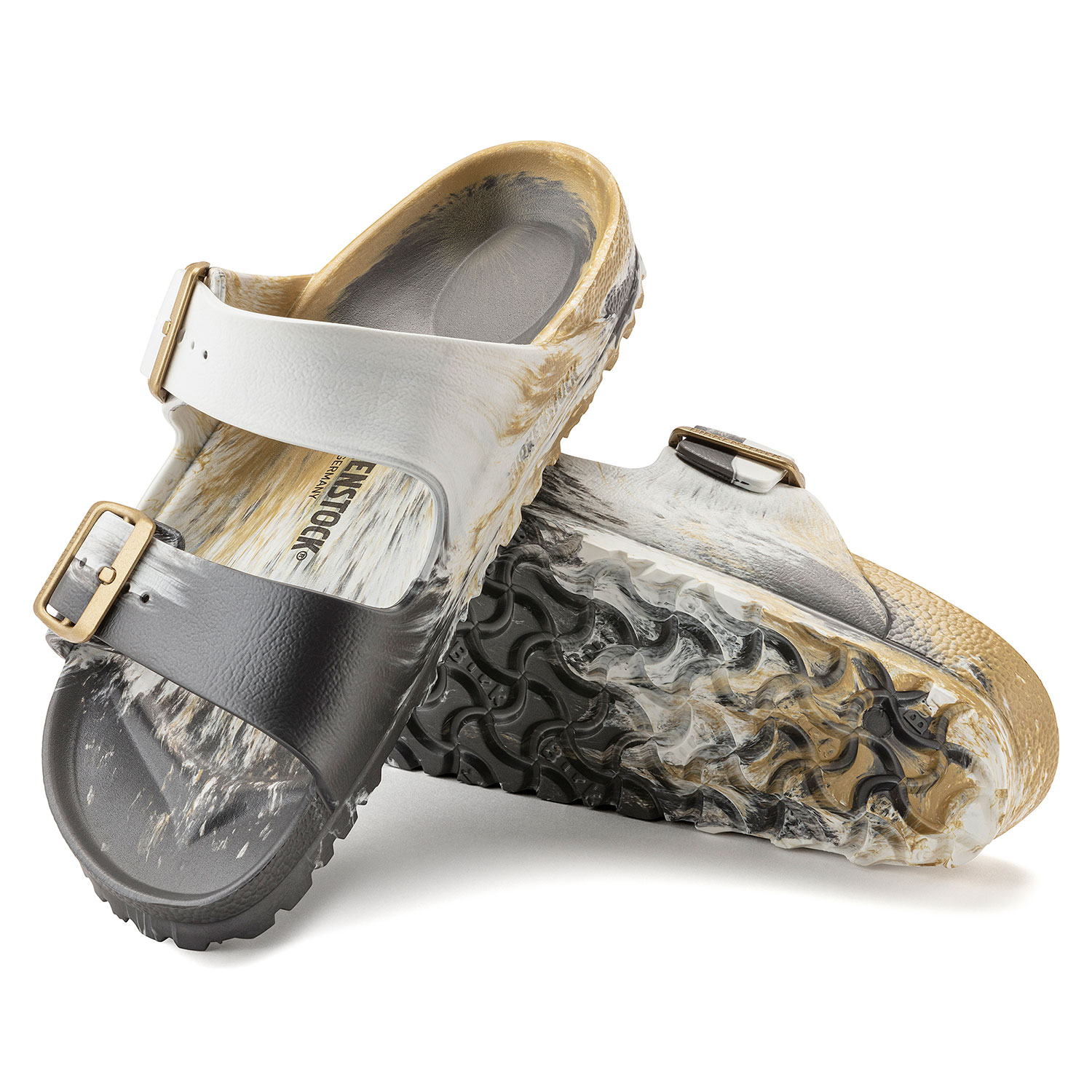Дамски джапанки Birkenstock Arizona EVA Multi Glamour Gold 1022502 - снимка 7