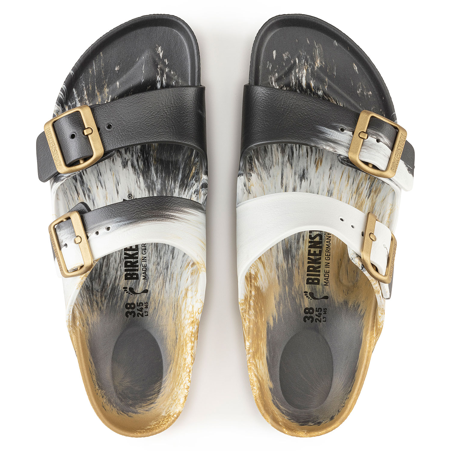 Дамски джапанки Birkenstock Arizona EVA Multi Glamour Gold 1022502 - снимка 8