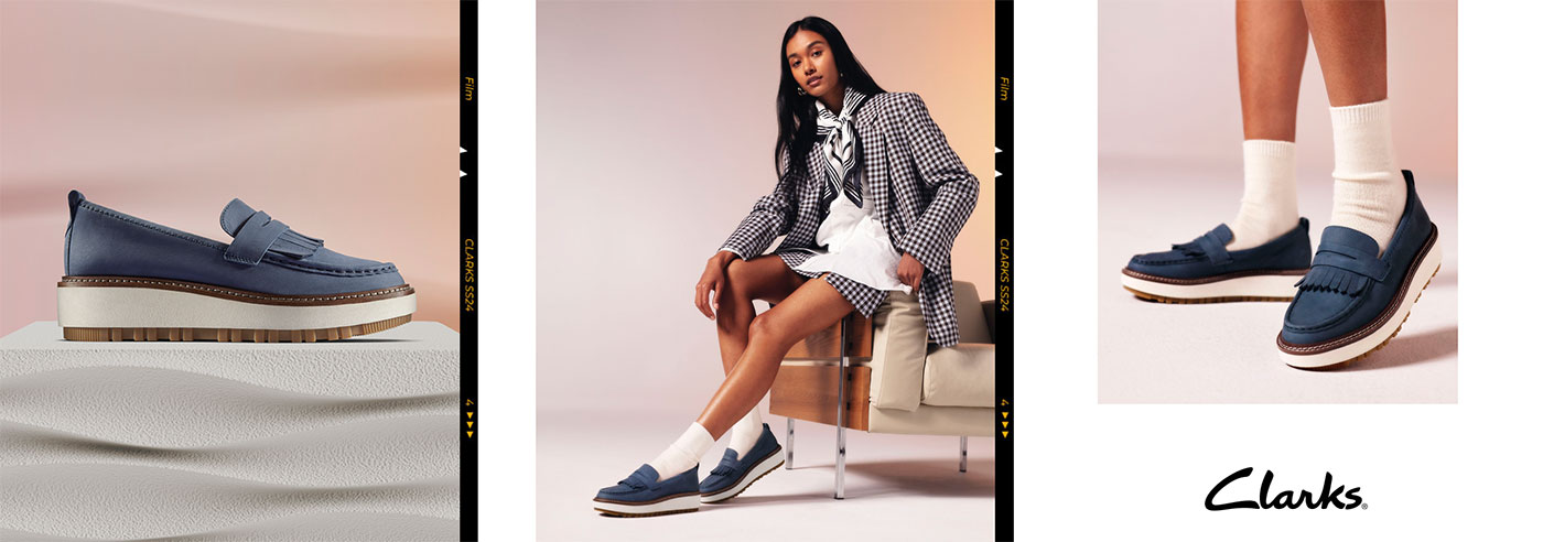 обувки clarks - нова визия сезон пролет - лято 2024