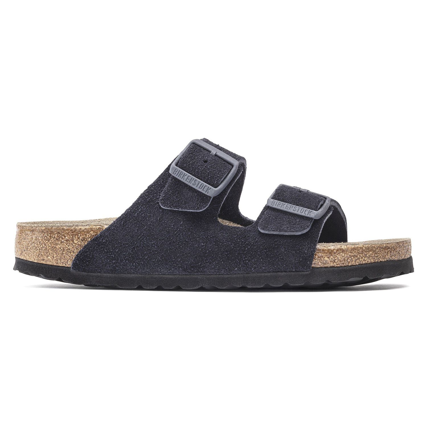 Мъжки чехли Birkenstock Arizona SFB VL Midnight тъмно сини с омекотена стелка - снимка 2