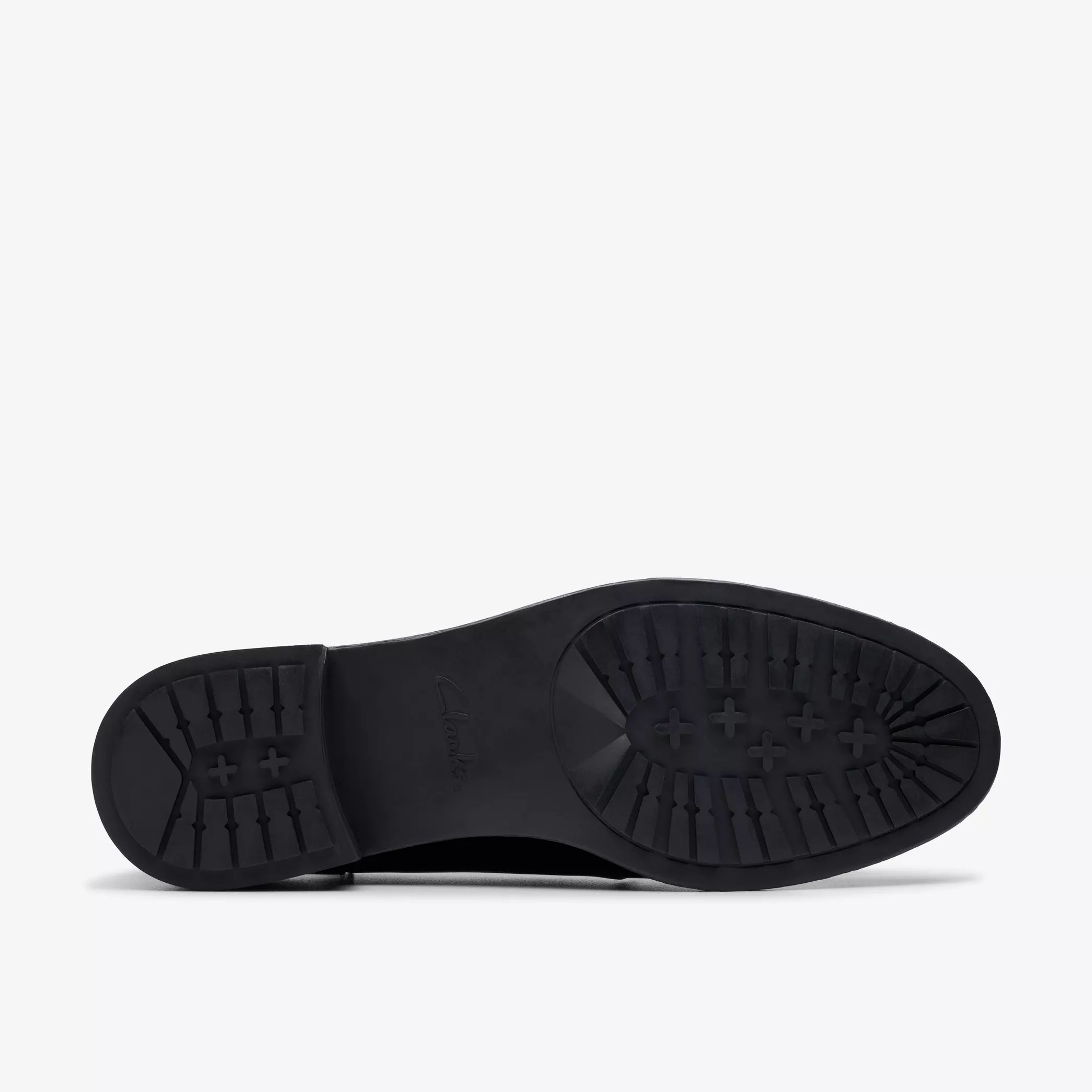 Дамски мокасини с ток Clarks Havisham Edge 26178704 черни от естествен лак - снимка 5