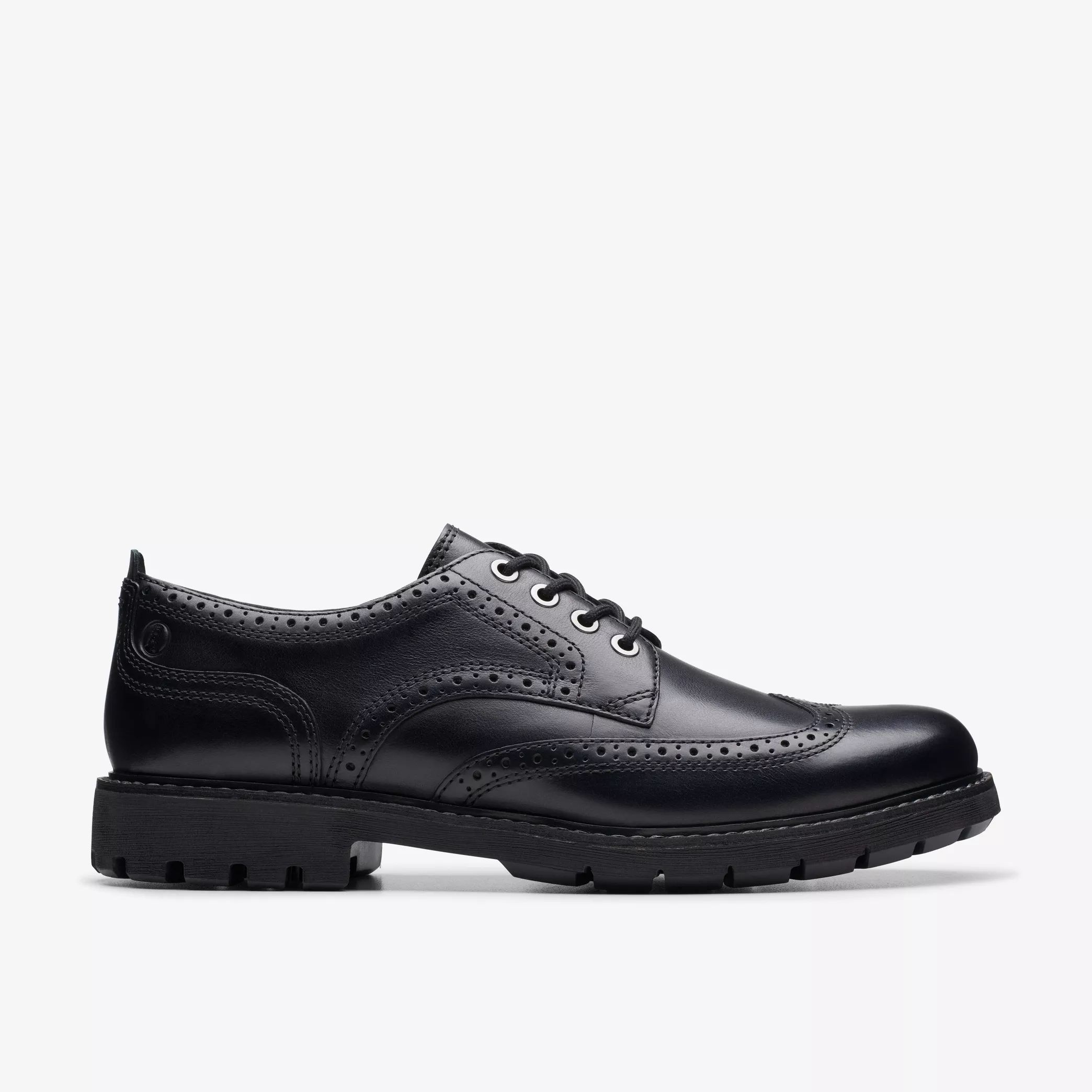 Мъжки обувки Clarks Batcombe Far 26173438 черни от естествена кожа - снимка 2