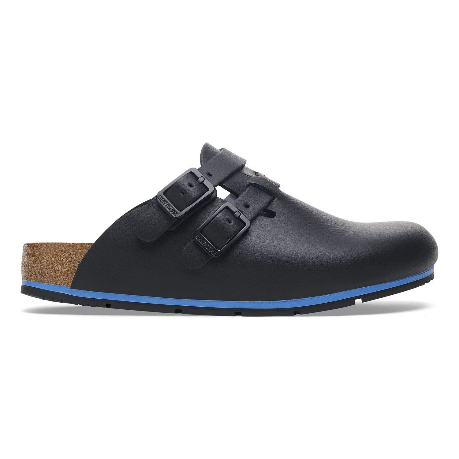 Професионални работни чехли Birkenstock Kay LE Black 1026002 от естествена кожа за нормален крак - снимка 2