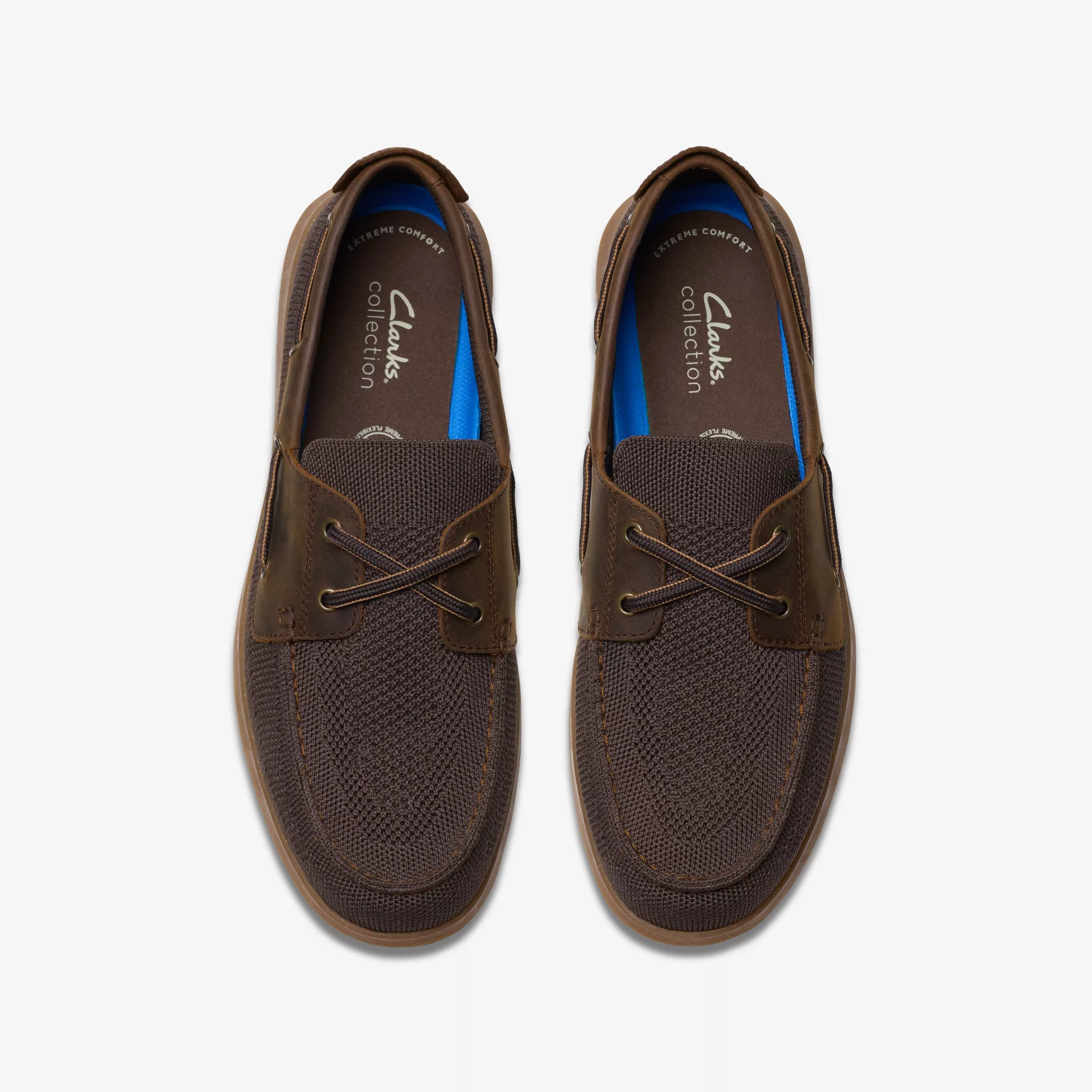Мъжки мокасини Кларкс / Clarks Flexway Tie Beeswax 26181977 от естествена кожа - снимка 6