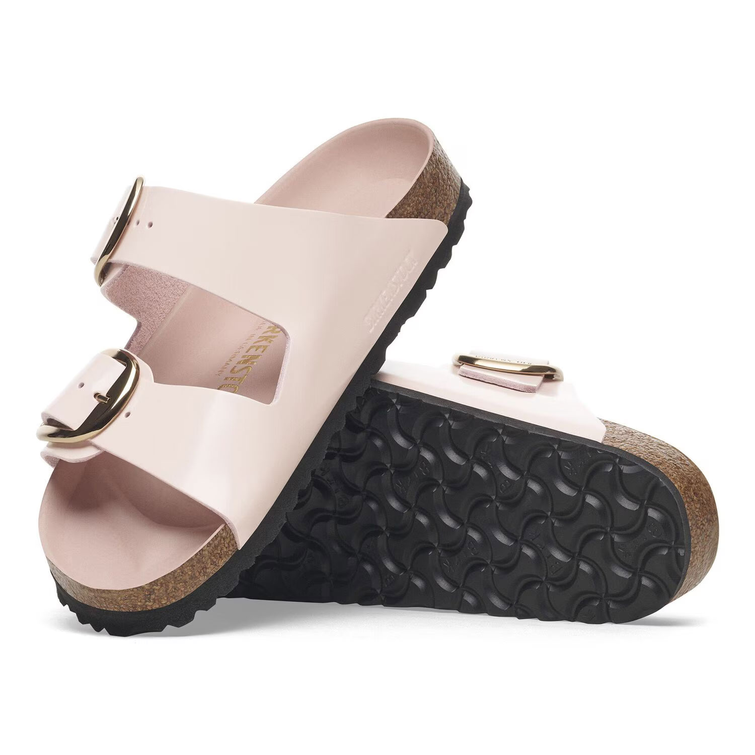 Дамски чехли Birkenstock Arizona BB LENA HS Light Rose HEX 1029352 светло розови от естествена кожа - снимка 5