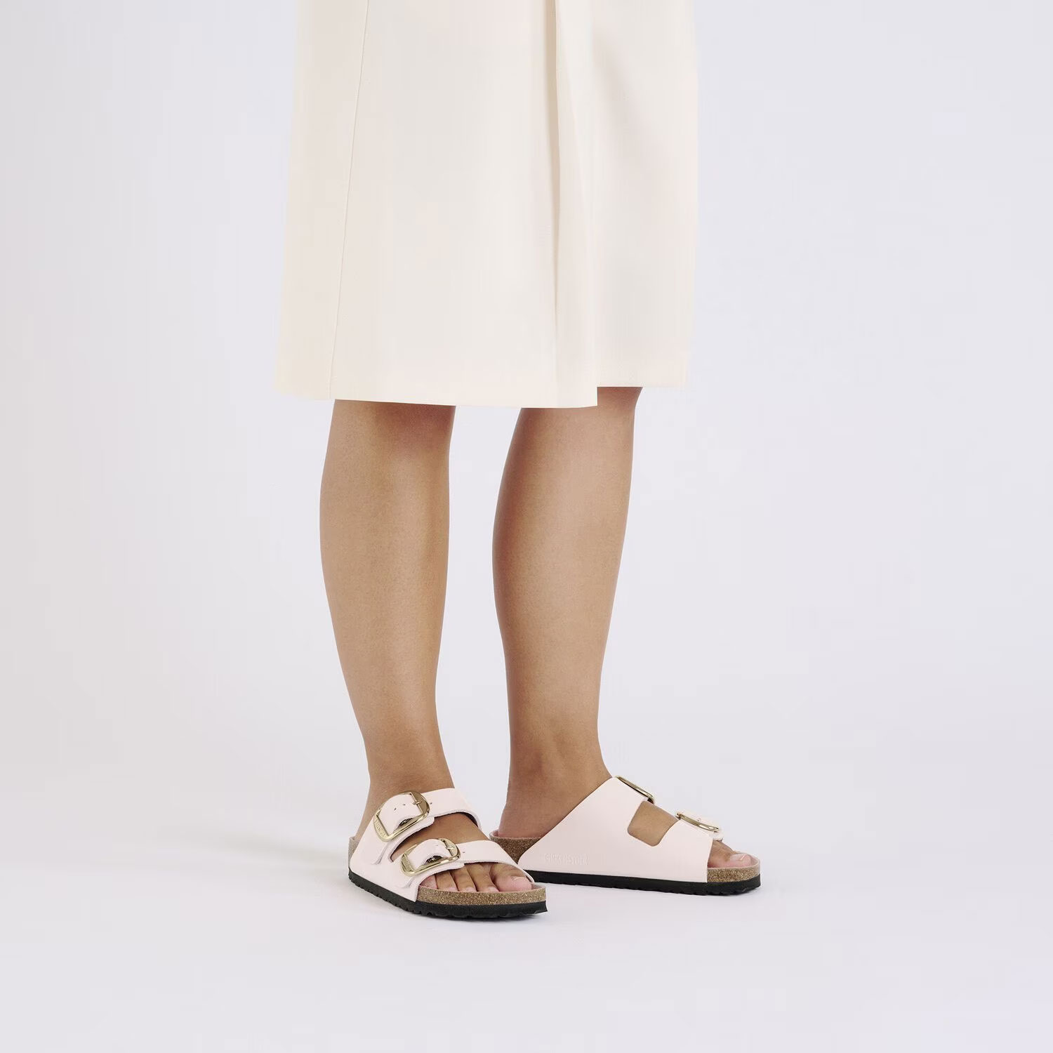 Дамски чехли Birkenstock Arizona BB LENA HS Light Rose HEX 1029352 светло розови от естествена кожа - снимка 7