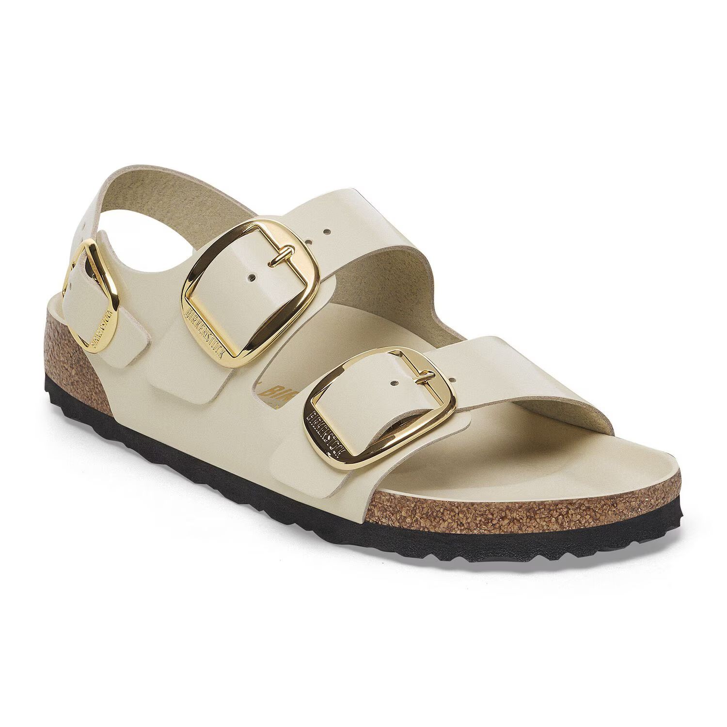 Дамски сандали Birkenstock Milano BB LENA HS Ecru HEX 1025355 цвят екрю от естествена кожа - снимка 1