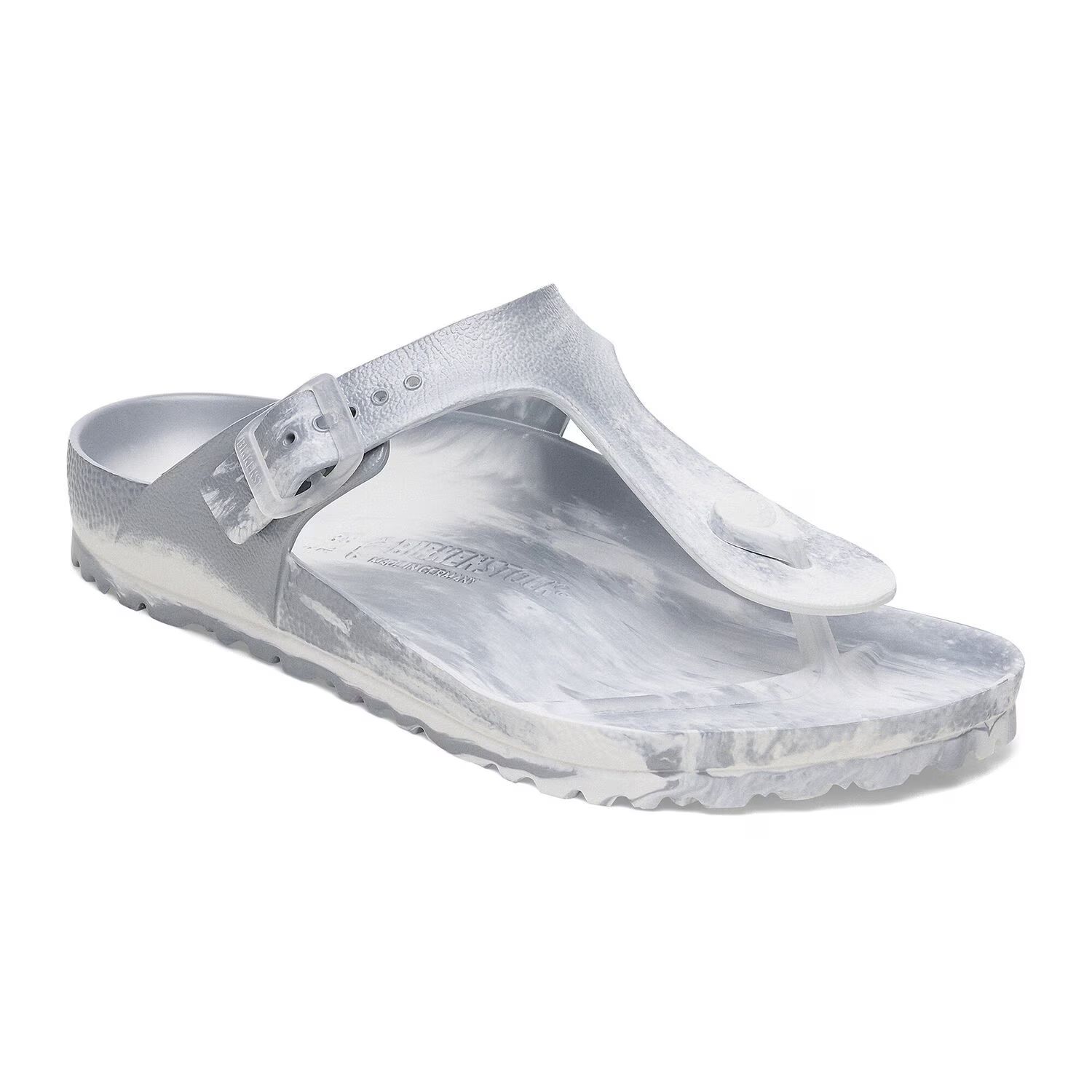 Дамски джапанки Birkenstock Gizeh EVA Metallic Silver Multi 1029606 сребрист металик - снимка 1