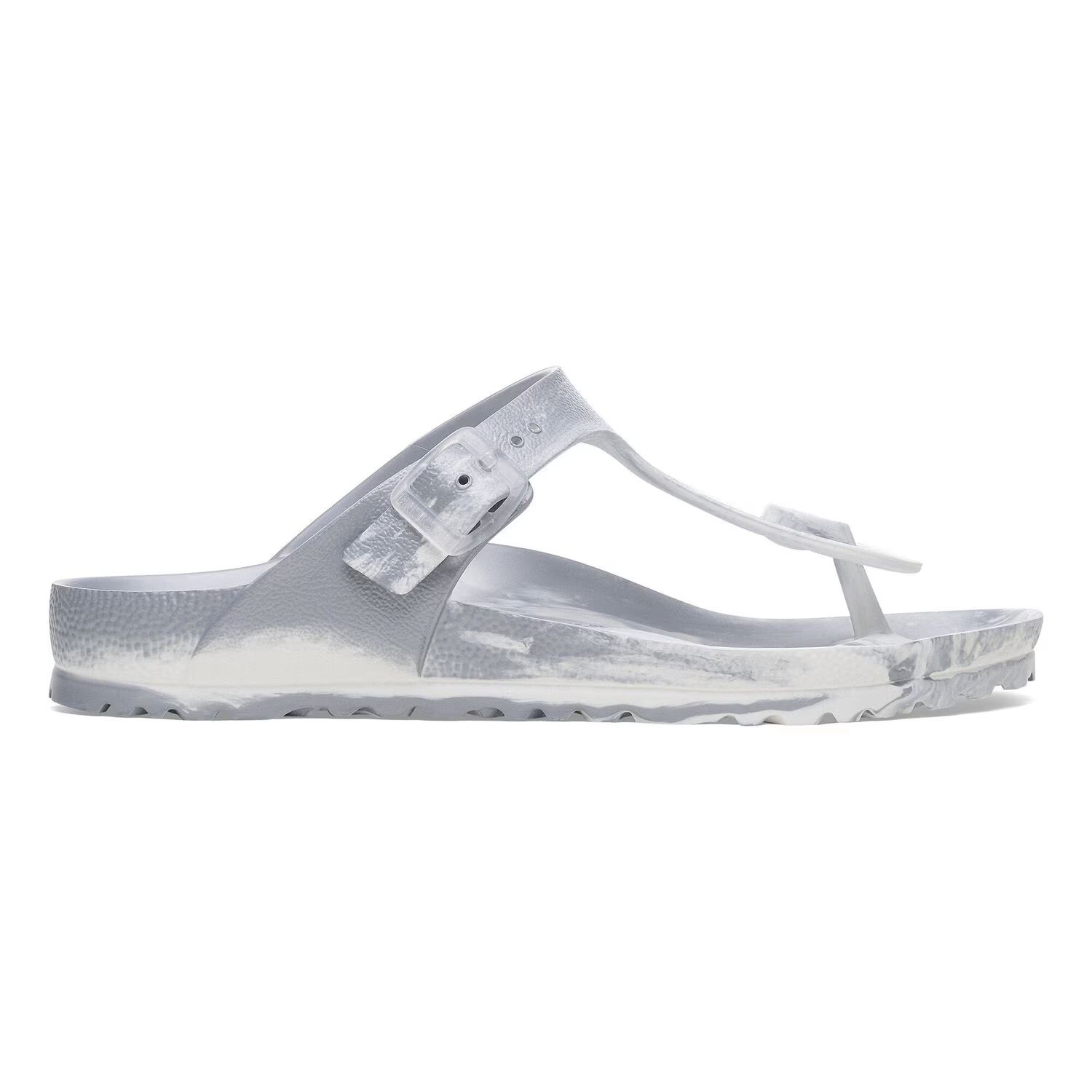 Дамски джапанки Birkenstock Gizeh EVA Metallic Silver Multi 1029606 сребрист металик - снимка 2