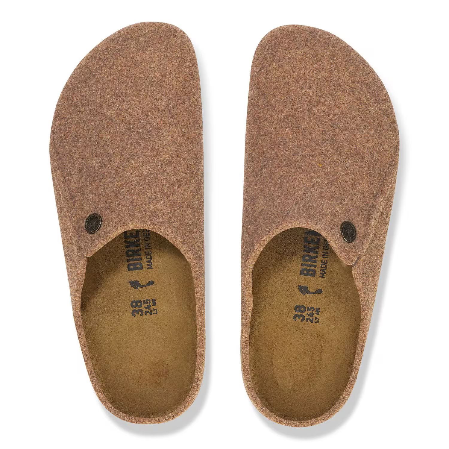 унисекс чехли birkenstock zermatt standard fe toffee melange 1027942 - снимка 6