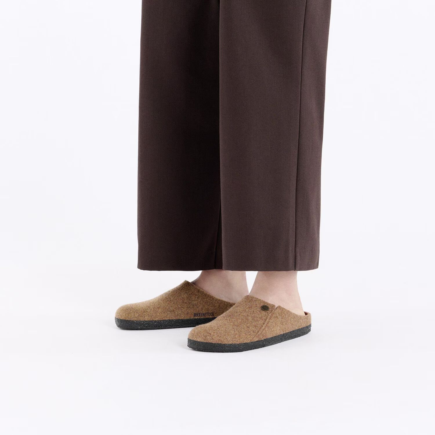 унисекс чехли birkenstock zermatt standard fe toffee melange 1027942 - снимка 8