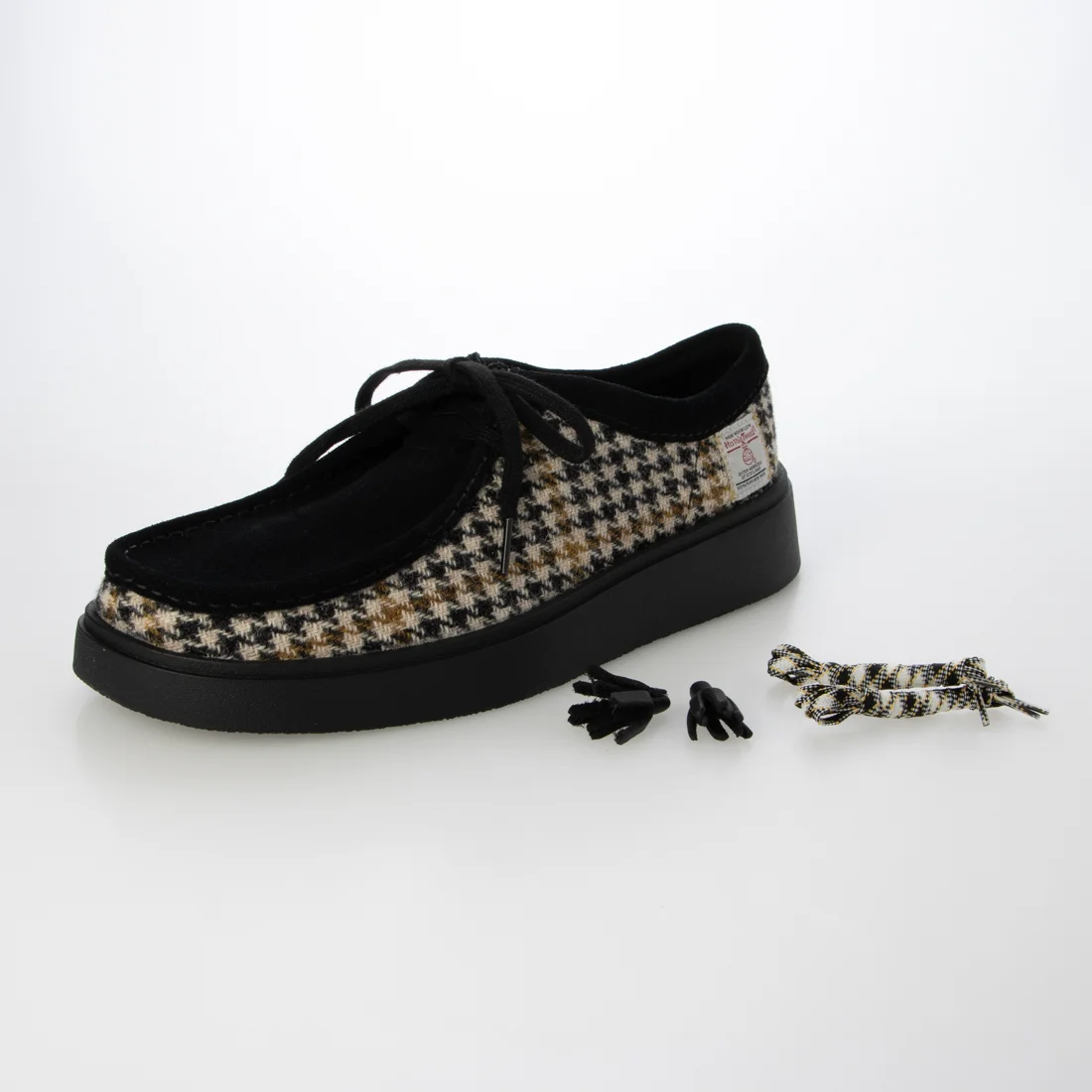 мъжки обувки clarks torview 26184928 черен туид комби - снимка 12