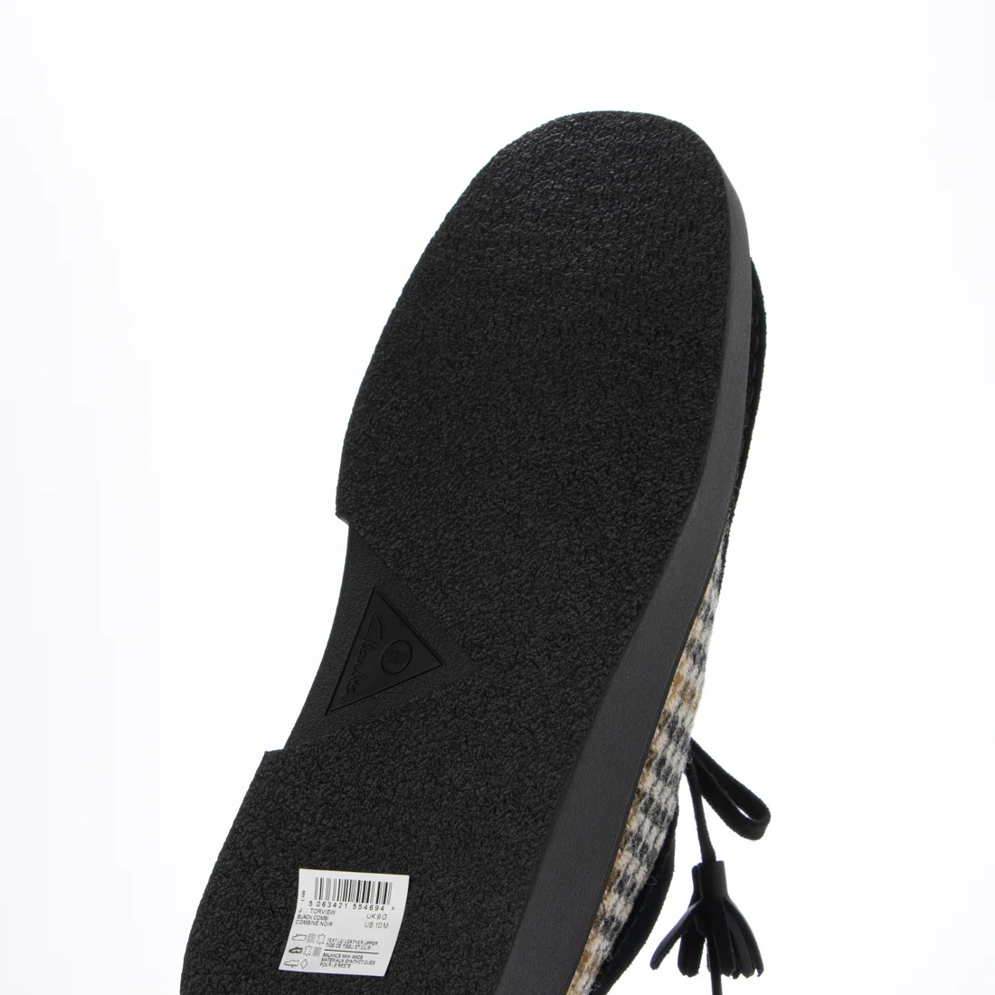 мъжки обувки clarks torview 26184928 черен туид комби - снимка 14