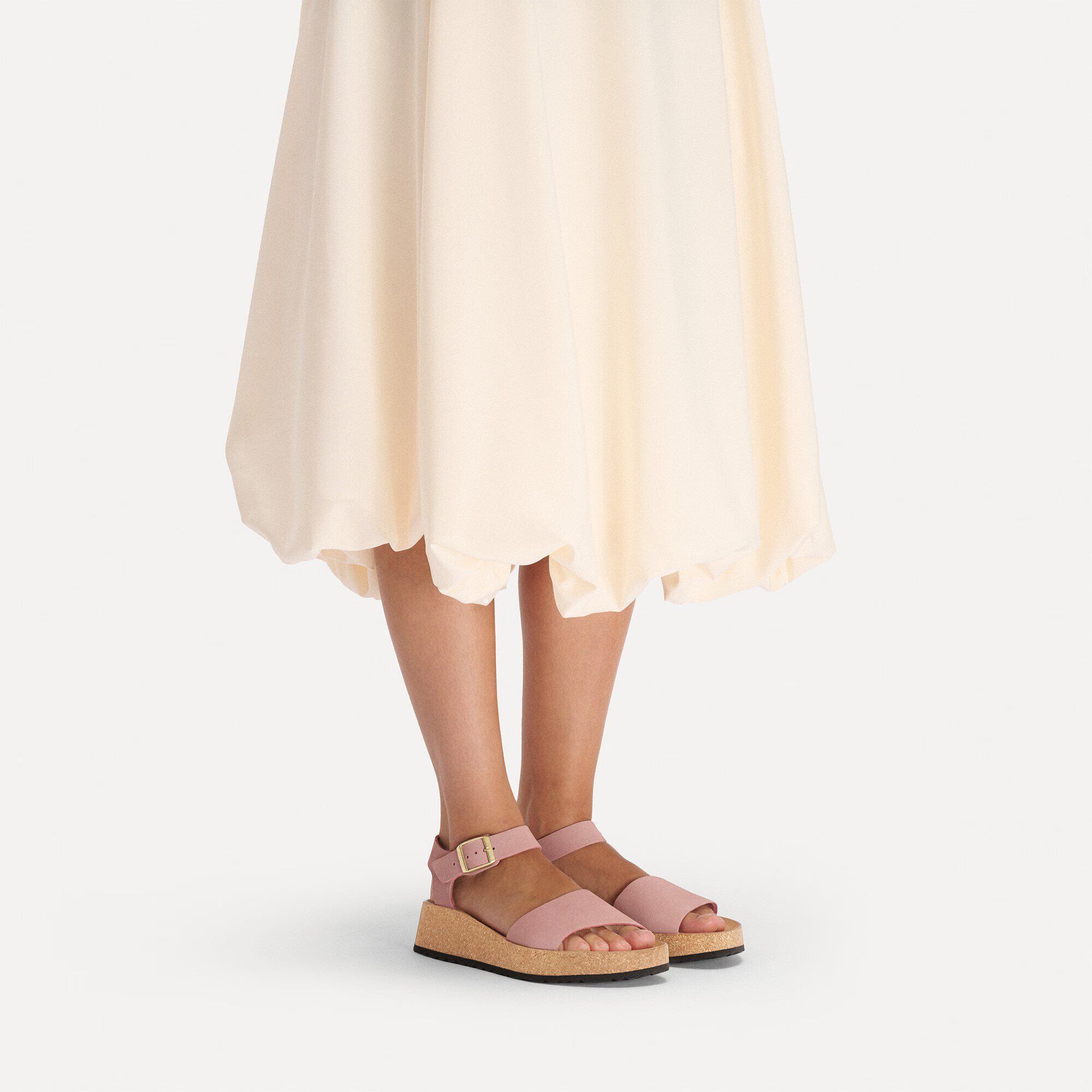 дамски сандали birkenstock glenda lenb pink clay 1031432 розови от набук за тесен крак - снимка 7