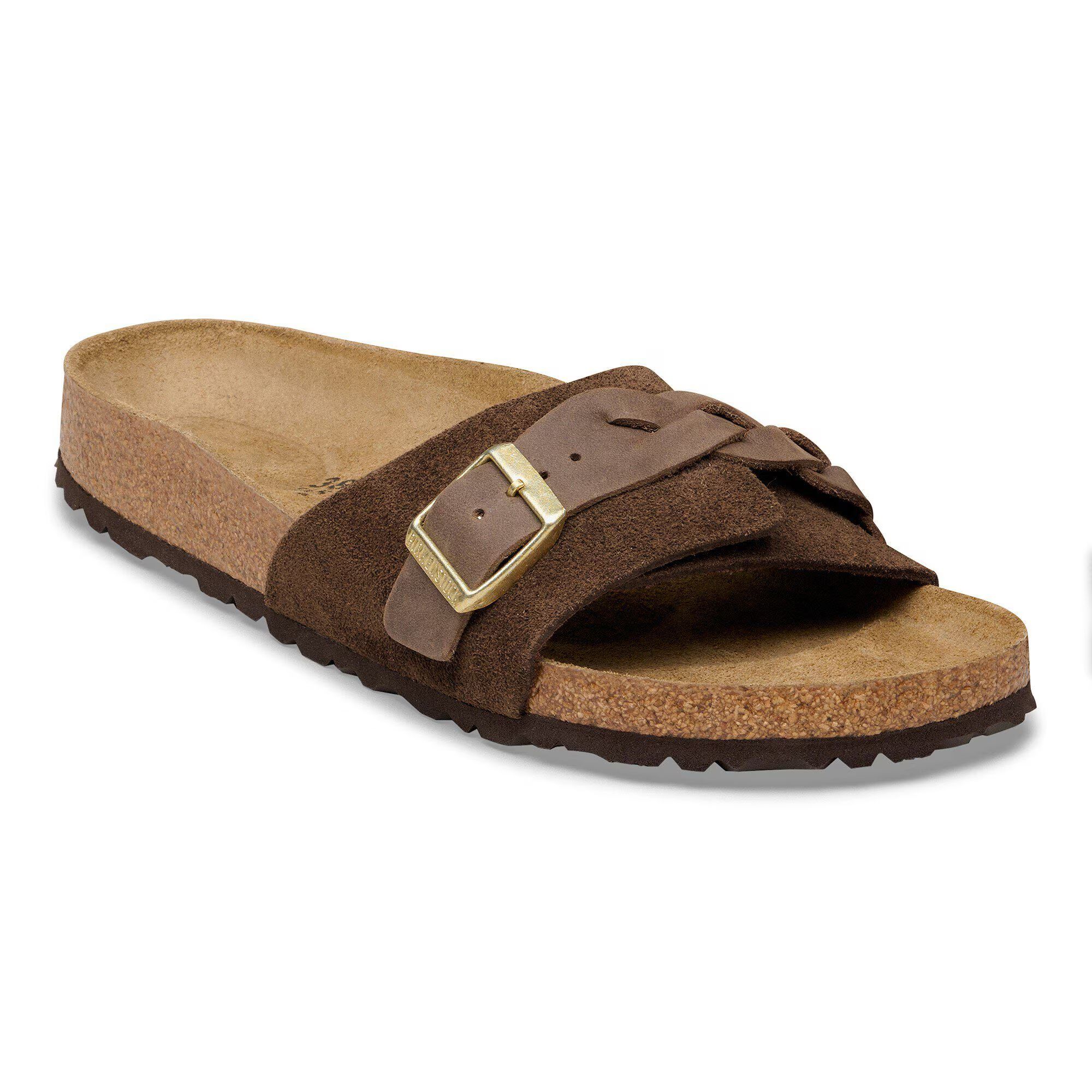 дамски чехли birkenstock oita braided leoi leve carafe от велур - снимка 1