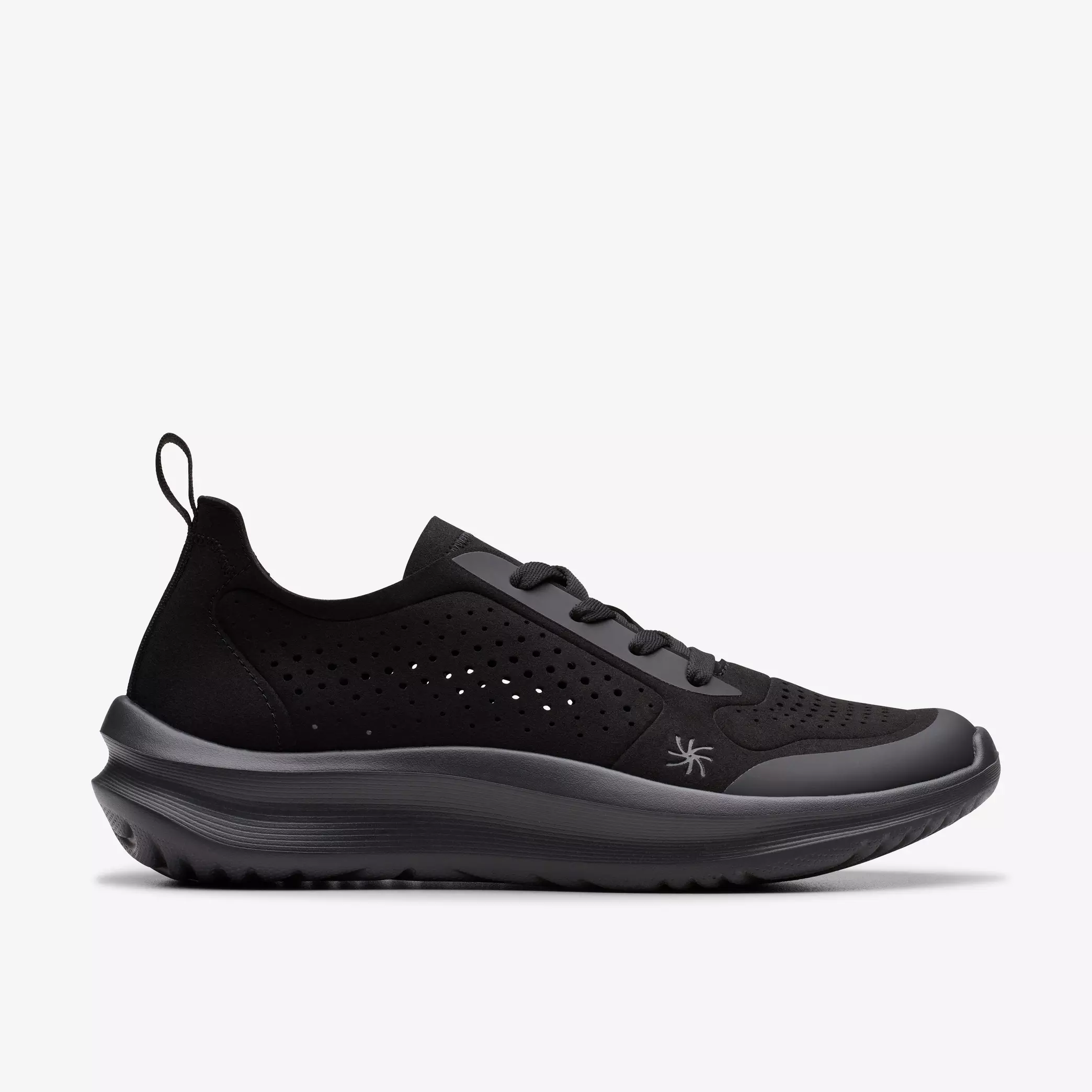дамски обувки clarks solevana tie 26184291 черни от текстил - снимка 1