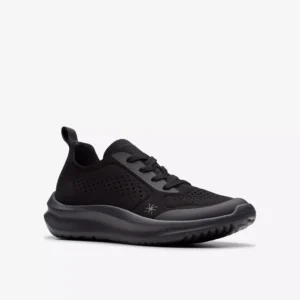 дамски обувки clarks solevana tie 26184291 черни от текстил - снимка 5