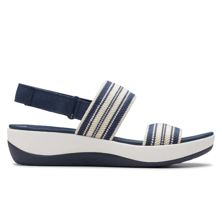 дамски сандали clarks arla stroll 26181748 син мулти от текстил - снимка 1