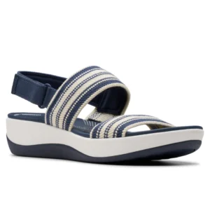 дамски сандали clarks arla stroll 26181748 син мулти от текстил - снимка 2