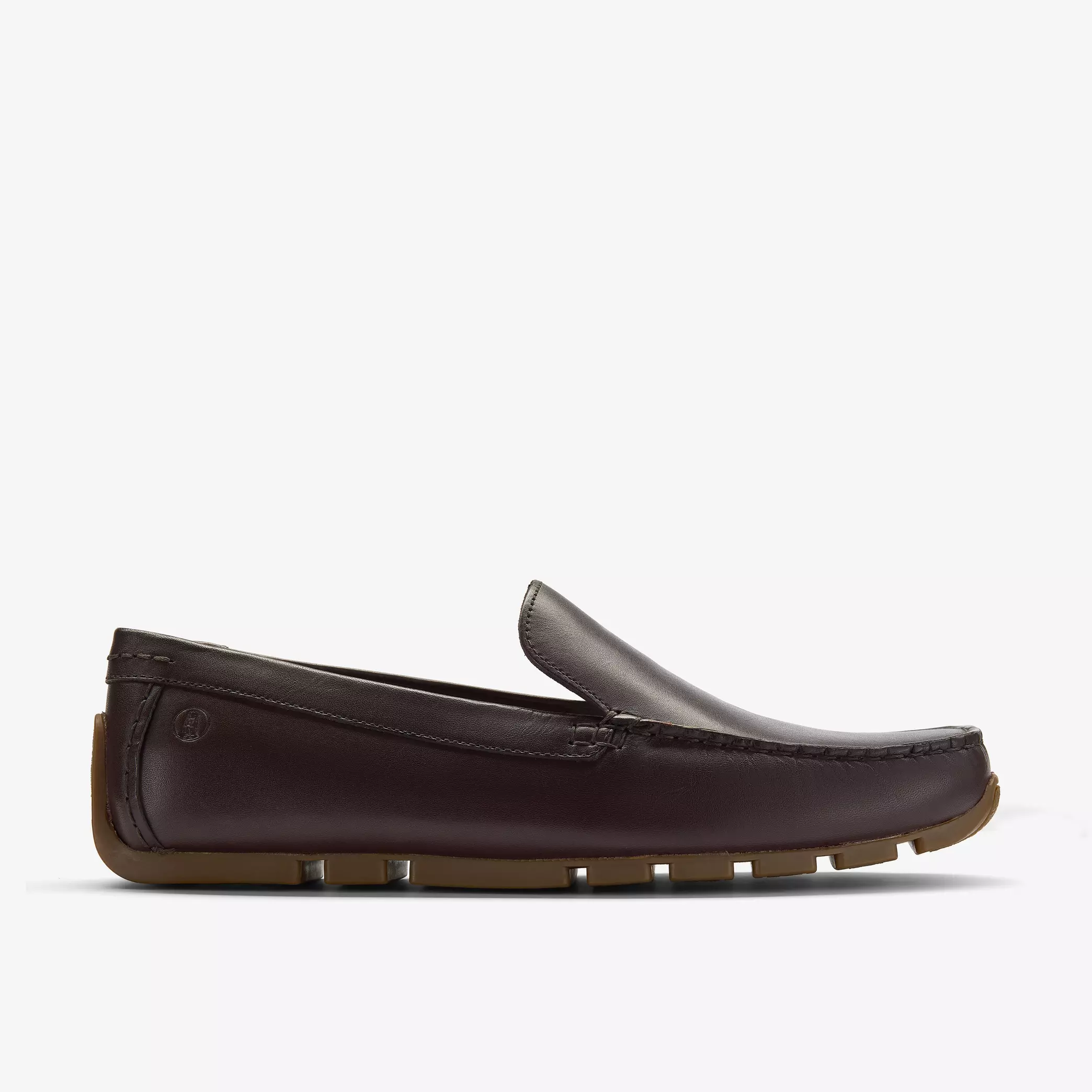 мъжки мокасини clarks corsley plain 26186445 тъмно кафяви от естествена кожа - снимка 1