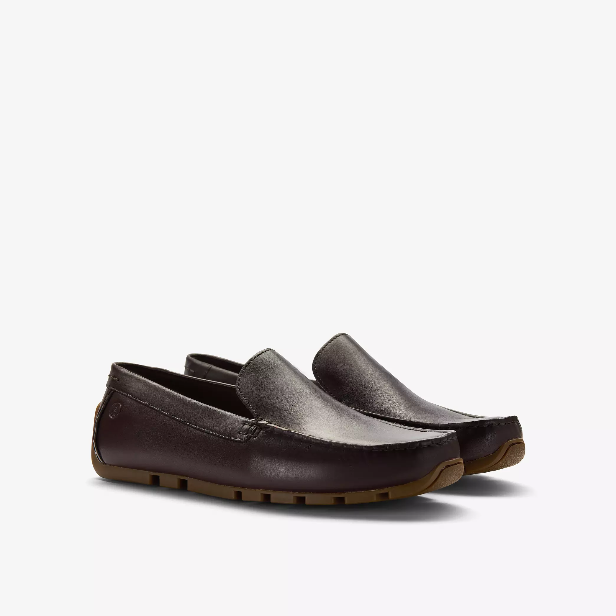 мъжки мокасини clarks corsley plain 26186445 тъмно кафяви от естествена кожа - снимка 5