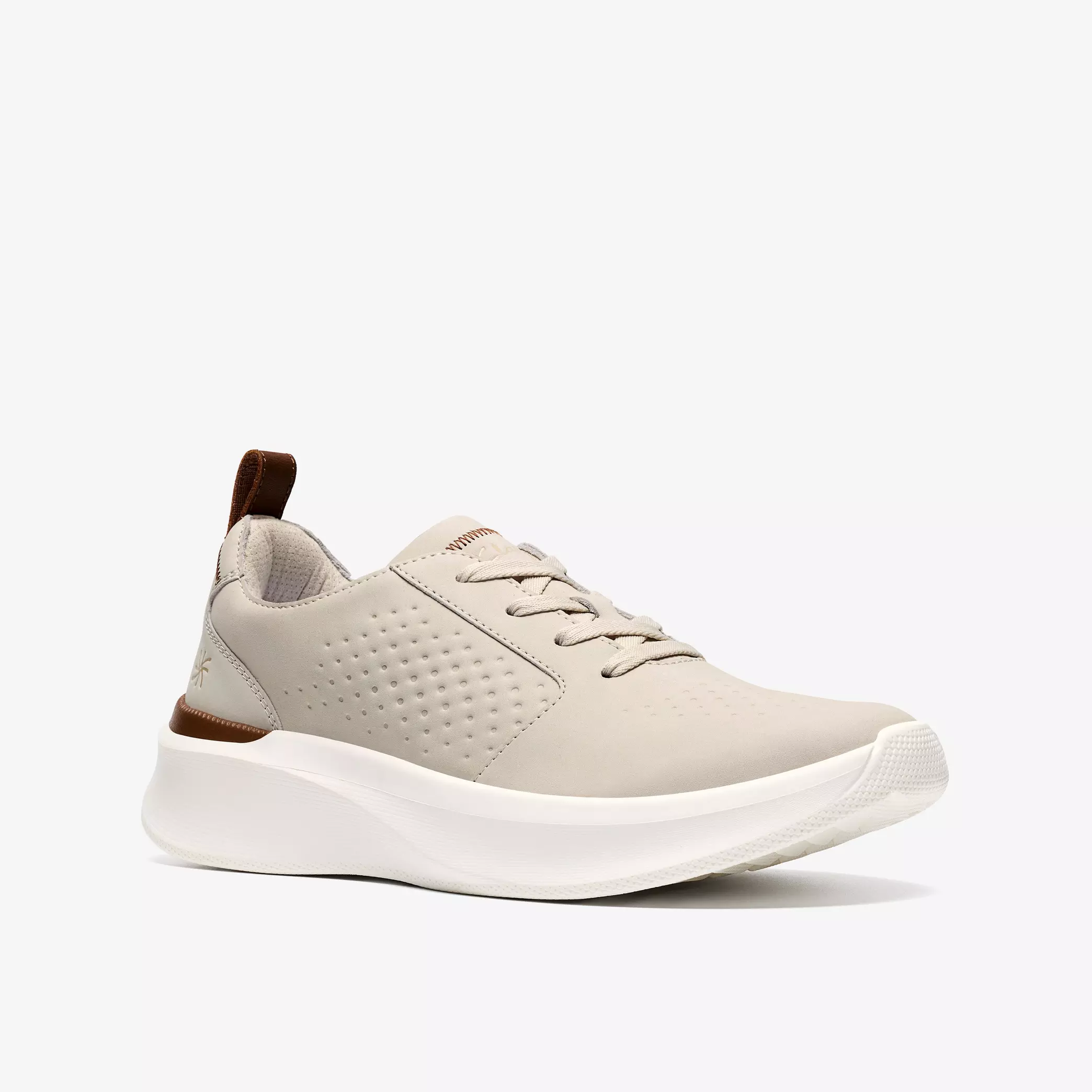 мъжки обувки clarks solevana style светло бежови от набук - снимка 5