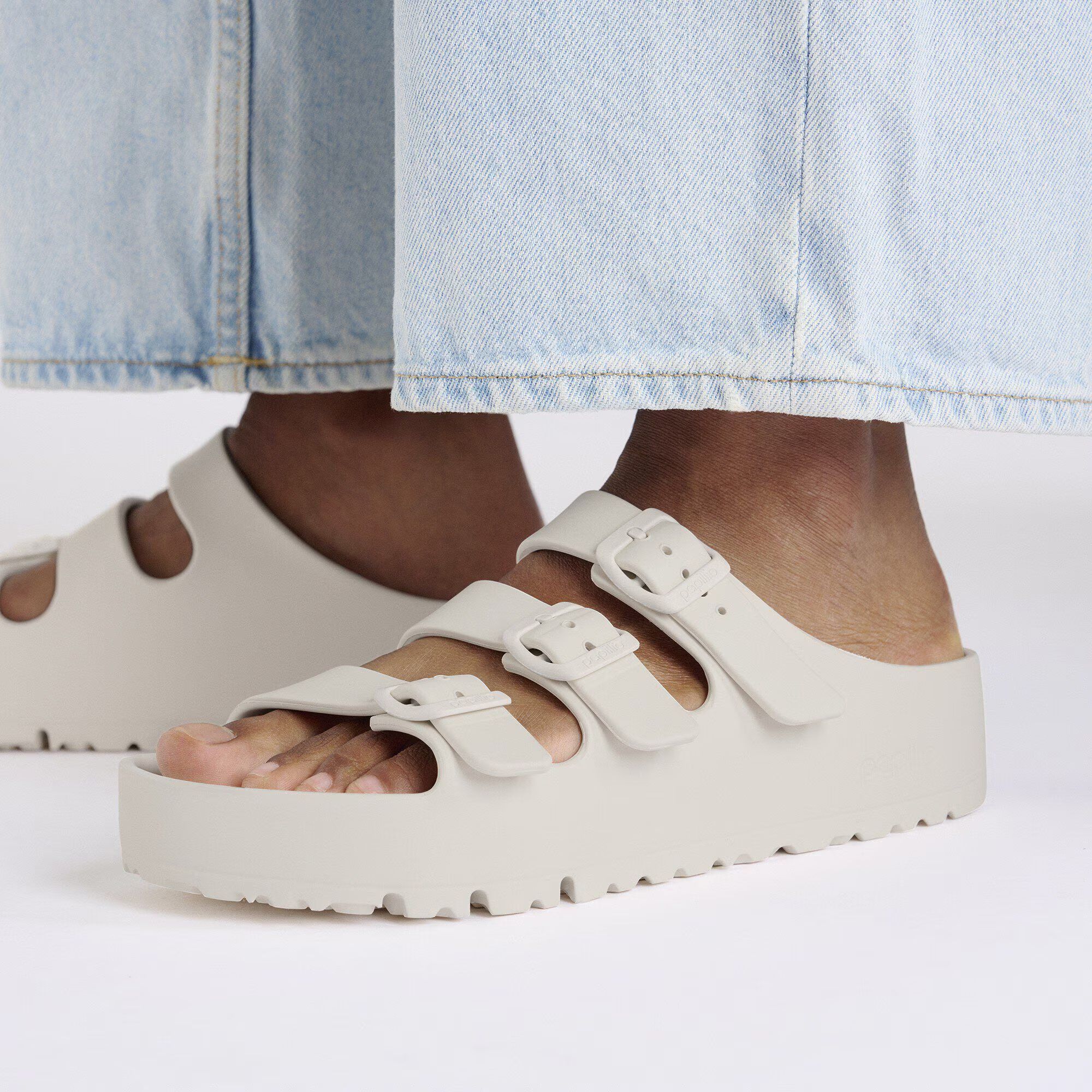 дамски джапанки birkenstock florida iii flex platform eva eggshell - снимка 7